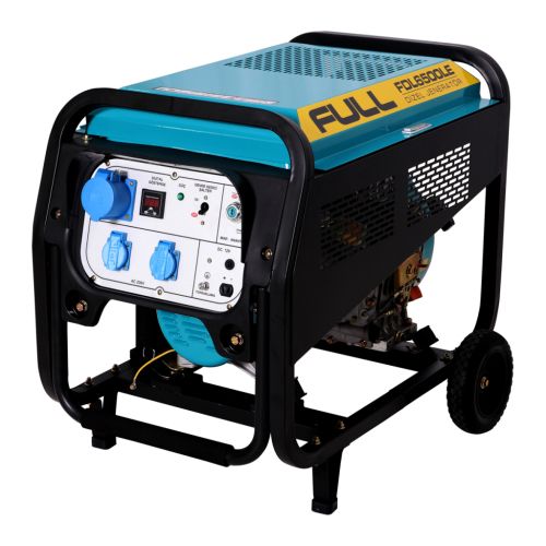 Генератор FULL дизельный FDL6500LE, 230V, 50Hz, 6.2kVA/5kW, 12,5 л, 1,6 л/ч, ручной/стартер (FDL6500LE)