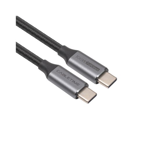 Дата кабель USB-C to USB-C 2.0m 100W USB3.1 20Gbps 4K60Hz Cabletime (CA914234)