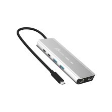 Концентратор J5create USB-С 6-in-1 2xUSB 3.2 + USB-C PD 100W + USB-C + HDMI 8K + RJ45 2.5Gbps aluminum (JCD403-N)