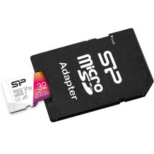 Карта памяти Silicon Power 32GB microSD class10 UHS-I A1 V10 Elite COLOR (SP032GBSTHBV1V20SP)