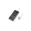 Мережевий фільтр живлення HOCO AC7A 3 роз, 3 USB, USB-C, 17W, 1,5м, Black/White (HOCO AC7A/B) - Зображення 2