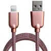 Дата кабель USB 2.0 AM to Lightning 1.0m 1.5A Rose Gold Grand-X (ML02RG) - Изображение 1