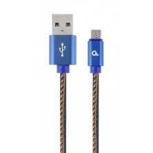 Дата кабель USB 2.0 Micro 5P to AM Cablexpert (CC-USB2J-AMmBM-1M-BL)
