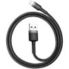 Дата кабель USB 2.0 AM to Lightning 1.0m Cafule 2.4A gray+black Baseus (CALKLF-BG1) - Зображення 2