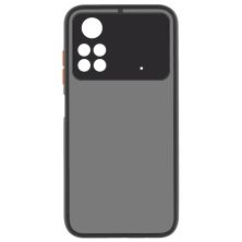 Чехол для мобильного телефона MakeFuture Xiaomi Poco M4 Pro 4G Frame (Matte PC+TPU) Black (MCMF-XPM4P4GBK)