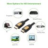 Кабель мультимедийный HDMI to HDMI 5.0m V1.4 HD101 Ugreen (10167) - Изображение 3