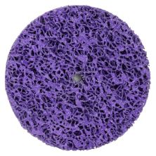 Круг зачистной Sigma из нетканого абразива (коралл) 125мм без держателя фиолетовый жесткий (9175681)