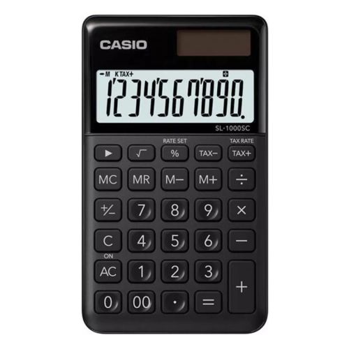 Калькулятор Casio SL-1000SC-BK-W-EP, чорний (CALC-CAS-SL-1000SC-B)