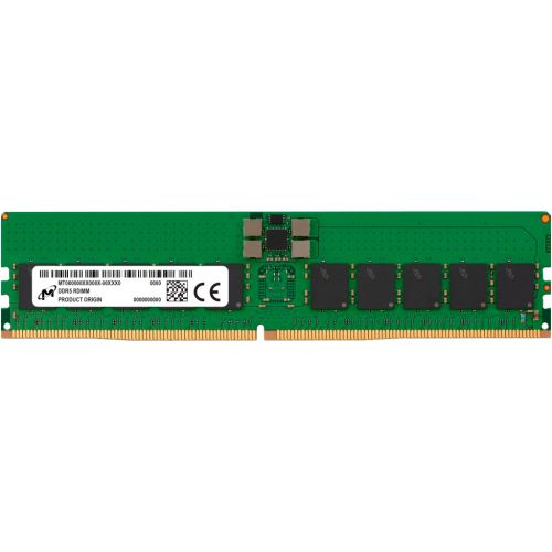 Модуль памяти для сервера Micron DDR5 RDIMM 32GB 1Rx4 4800 CL40 (16Gbit) (Single Pack) (MTC20F1045S1RC48BR)