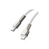 Дата кабель USB-C to Lightning 2.0m Cafule Metal PD 20W white Baseus (CATLJK-B02) - Изображение 3