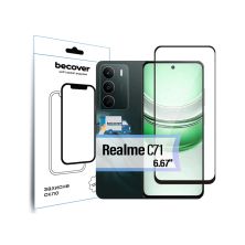 Стекло защитное BeCover Realme C71 Black (713728)