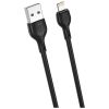 Дата кабель USB 2.0 AM to Lightning 1.0m 2.1A black XO (XO-NB200-L-1-BK) - Изображение 1