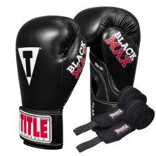 Боксерские перчатки Title Classic Black Max Black 12 oz (CBMBG2 12 BK)