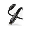 Дата кабель USB 2.0 AM to Lightning 2.0m 2.4A black Baseus (CALWJ-A01) - Изображение 1