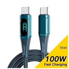Дата кабель USB-C to USB-C 2.0m 100W Digital Display blue Essager (ES-XCTT1-YDA03) Дата кабель USB-C to USB-C 2.0m 100W Digital Display blue Essager (ES-XCTT1-YDA03)