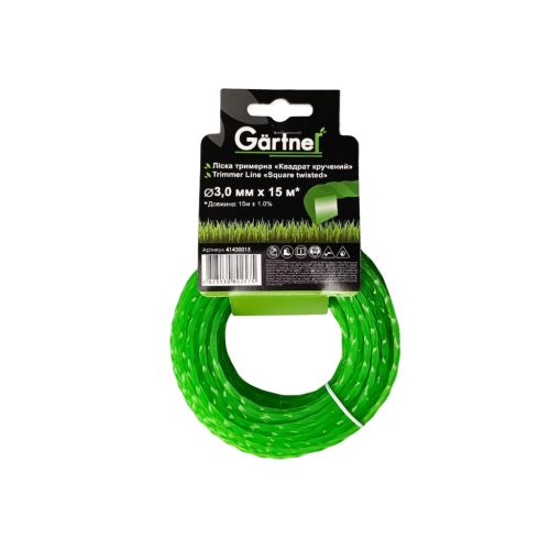 Жилка косильная Gartner Квадрат крученый 3,0 мм × 15 м (41430015)