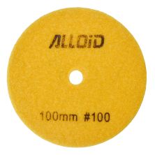 Круг зачистний Alloid Pro, алмазний, шліфувальний, на липучці, HEXAGON, 100мм, зерно 100 (DD-63386)