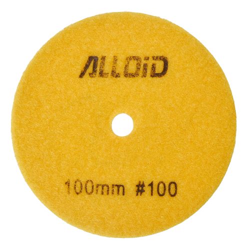 Круг зачистний Alloid Pro, алмазний, шліфувальний, на липучці, HEXAGON, 100мм, зерно 100 (DD-63386)