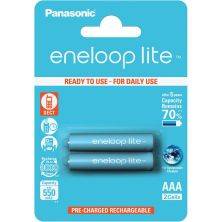 Акумулятор Panasonic Eneloop Lite AAA 550mAh NI-MH * 2 (BK-4LCCE/2BE)