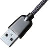 Дата кабель USB 2.0 AM to Micro 5P 1.0m 1.5A, Dark Silver Grand-X (MM02DS) - Зображення 3