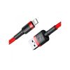 Дата кабель USB 2.0 AM to Lightning 1.0m Cafule 2.4A red+red Baseus (CALKLF-B09) - Изображение 2