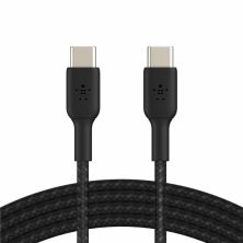 Дата кабель USB-С - USB-С BRAIDED, 1m, black Belkin (CAB004BT1MBK)