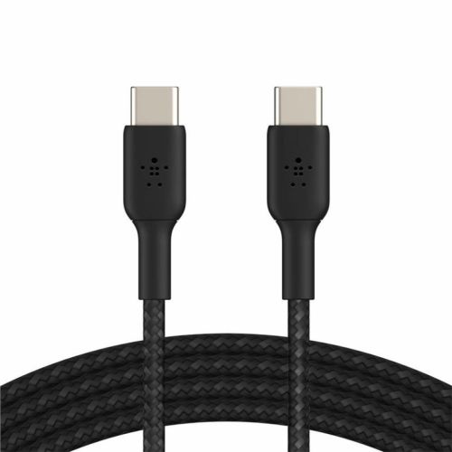 Дата кабель USB-С - USB-С BRAIDED, 1m, black Belkin (CAB004BT1MBK)