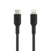 Дата кабель USB 2.0 AM to Lightning 1.0m BRAIDED black Belkin (CAA004BT1MBK) - Зображення 1