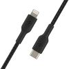 Дата кабель USB 2.0 AM to Lightning 1.0m BRAIDED black Belkin (CAA004BT1MBK) - Зображення 3