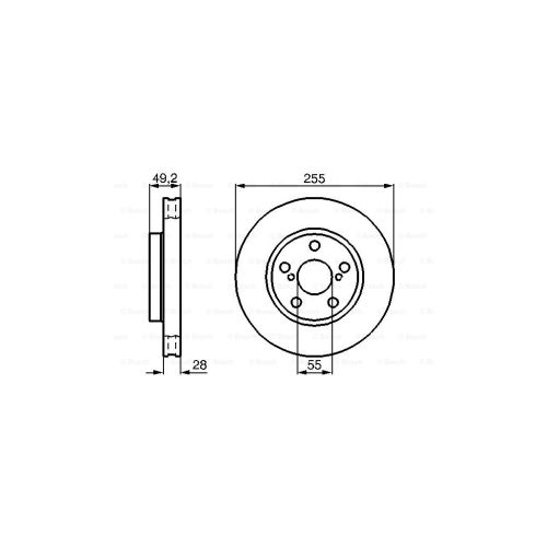 Тормозной диск Bosch 0 986 478 858