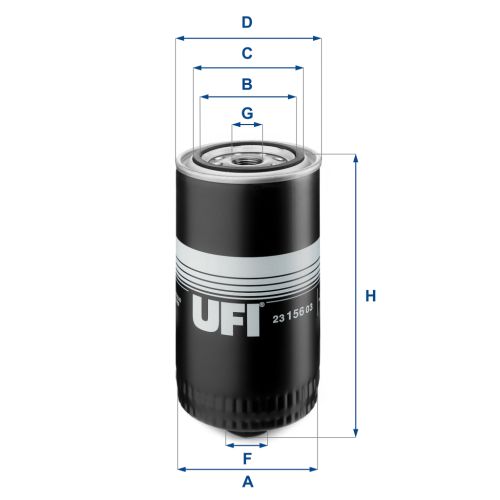 Фільтр масляний UFI 23.156.03