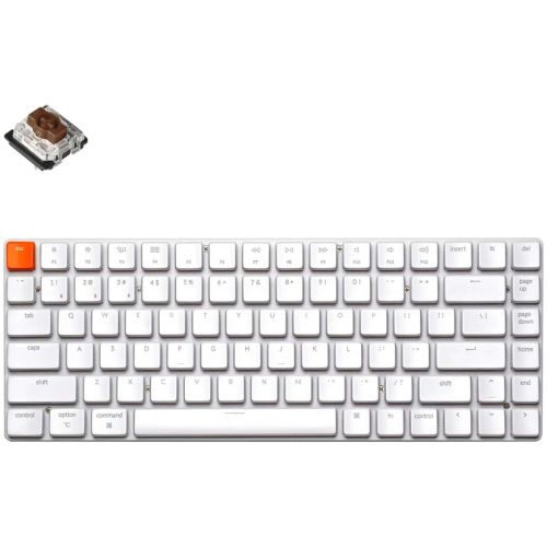 Клавиатура Keychron K3 84 Key Gateron Brown Wireless UA White (K3K3_KEYCHRON)