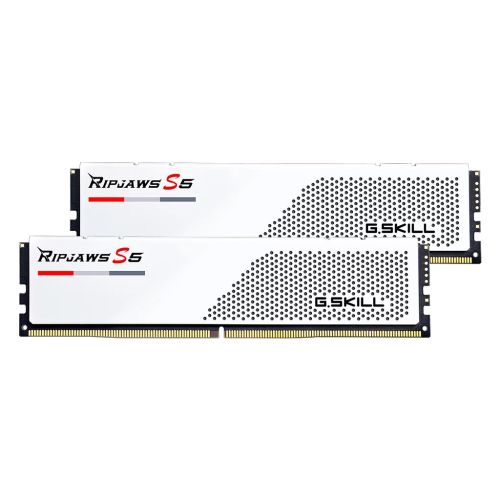 Модуль памяти для компьютера DDR5 32GB (2x16GB) 6000 MHz Ripjaws S5 White G.Skill (F5-6000J3238F16GX2-RS5W)