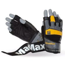 Рукавички для фітнесу MadMax MFG-880 Signature Black/Grey/Yellow XXL (MFG-880_XXL)
