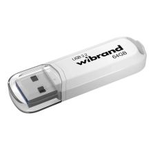 USB флеш накопичувач Wibrand 64GB Marten White USB 3.2 Gen 1 (USB 3.0) (WI3.2/MA64P10W)