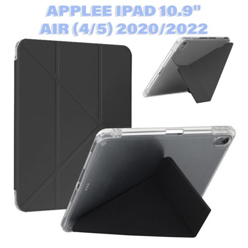 Чехол для планшета BeCover Ultra Slim Origami Transparent Apple Pencil Apple iPad Air (4/5) 2020/2022 10.9 Black (711102)