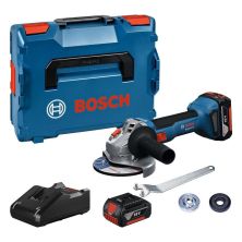 Шлифовальная машина Bosch GWS 18V-8 125мм, 18В, 2x5Ah, 0-11000об/мин, 1.7кг, кейс (0.601.9N9.003) Шлифовальная машина Bosch GWS 18V-8 125мм, 18В, 2x5Ah, 0-11000об/мин, 1.7кг, кейс (0.601.9N9.003)