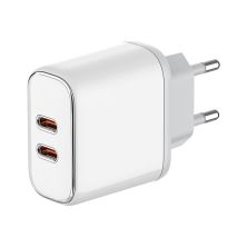 Зарядное устройство ColorWay Power Delivery Port PPS USB (Type-C PD + Type-C PD) (40W) white (CW-CHS048PD-WT)
