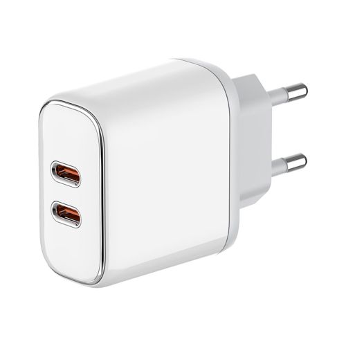 Зарядний пристрій ColorWay Power Delivery Port PPS USB (Type-C PD + Type-C PD) (40W) white (CW-CHS048PD-WT)