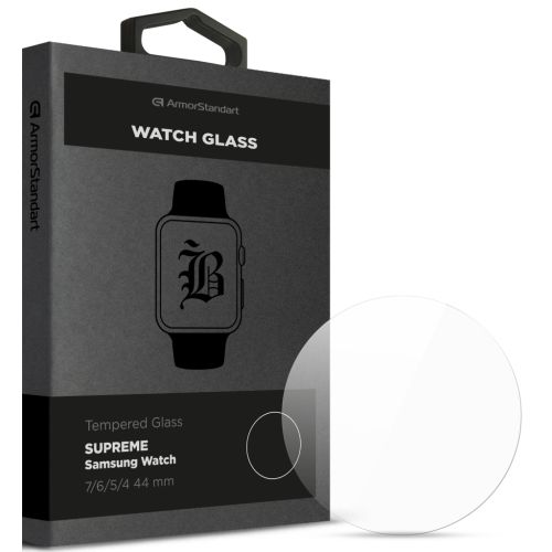 Скло захисне Armorstandart Supreme Black Icon Samsung Watch 7/6/5/4 44 mm (ARM84738)