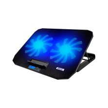 Подставка для ноутбука IceCoorel 10-18, 2*125mm 1400 RPM, 2*USB, 360x260x32 mm, Black (N106)