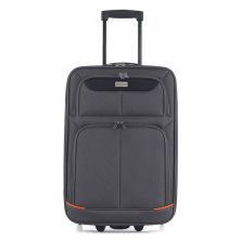 Чемодан Semi Line 20 S T5754-1 Grey/Orange Lines (DAS303342)