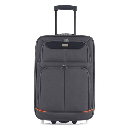 Чемодан Semi Line 20 S T5754-1 Grey/Orange Lines (DAS303342)