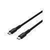 Дата кабель USB-C to USB-C 1.0m OnWire 60CL C-C 60W COLOR Braided 1m Black Canyon (CND-CCAP60AB10B) - Изображение 1