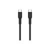 Дата кабель USB-C to USB-C 1.0m OnWire 60CL C-C 60W COLOR Braided 1m Black Canyon (CND-CCAP60AB10B) - Изображение 2
