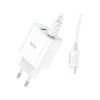 Зарядний пристрій HOCO C80A Plus Rapido 1xUSB-C PD20W + 1xUSB QC3.0 + cable USB-C to Lightning White (6931474779892) - Зображення 2