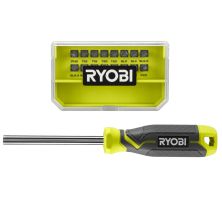 Отвертка Ryobi RHSDM1701, битодержатель 1/4, 100мм, 16 бит, SL, PH, PZ, Torx, кейс (5132006050)