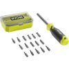 Викрутка Ryobi RHSDM1701, бітотримач 1/4, 100мм, 16 біт, SL,PH,PZ,Torx, кейс (5132006050) - Зображення 3