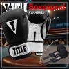 Боксерські рукавички Title Premier Leather Black/White L 14 oz (TSBG2 L BK/WH) - Зображення 1