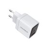 Зарядний пристрій Choetech 1xUSB + 1xUSB-C PD35W with display white (PD6052-EU-WH) - Зображення 1